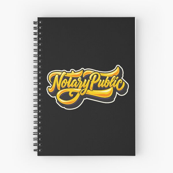 Item preview, Gold Script Notary Public Design designed and sold by NotaryLife.