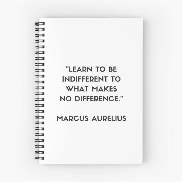 Item preview, MARCUS AURELIUS  Stoic philosopher quote - Learn to be indifferent to what makes no difference designed and sold by Inspirationmotivation.