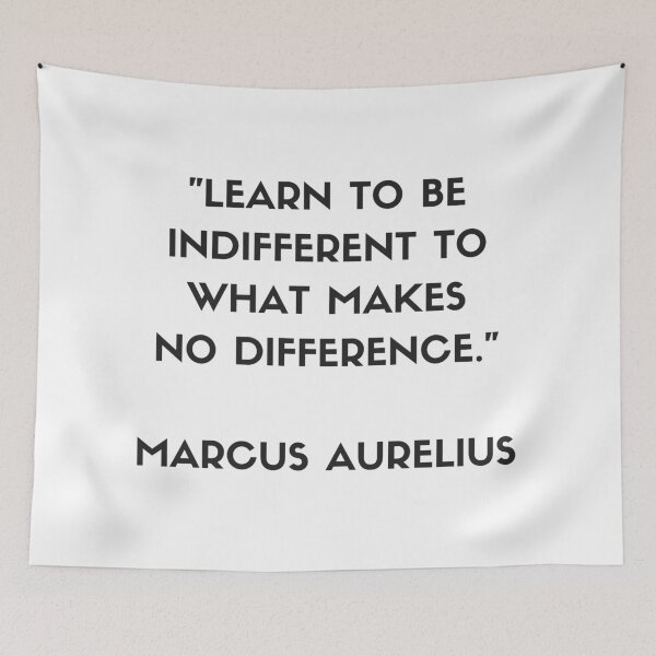 Item preview, MARCUS AURELIUS  Stoic philosopher quote - Learn to be indifferent to what makes no difference designed and sold by Inspirationmotivation.