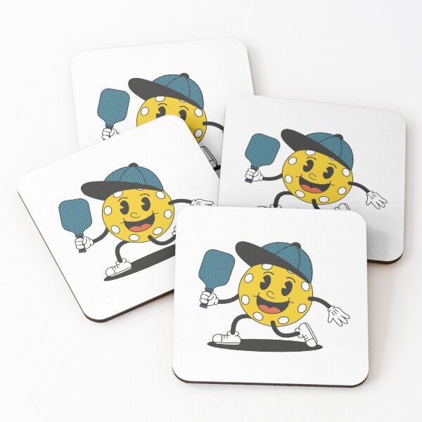 Item preview, Retro Pickleball Mascot Cartoon Character designed and sold by Stacy Draw.