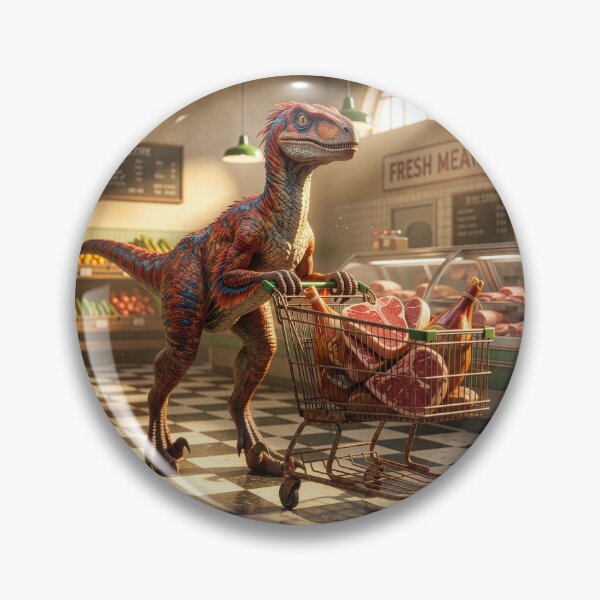 Item preview, Velociraptor Visits the Butcher designed and sold by Tridentulus.