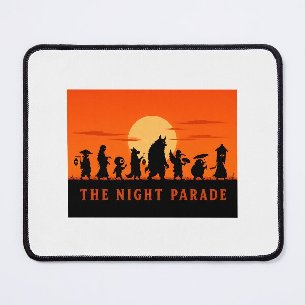Item preview, Japanese Night Parade of Mythical Creatures Silhouette Art designed and sold by SplashTastic.