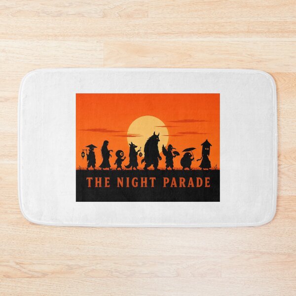 Item preview, Japanese Night Parade of Mythical Creatures Silhouette Art designed and sold by SplashTastic.