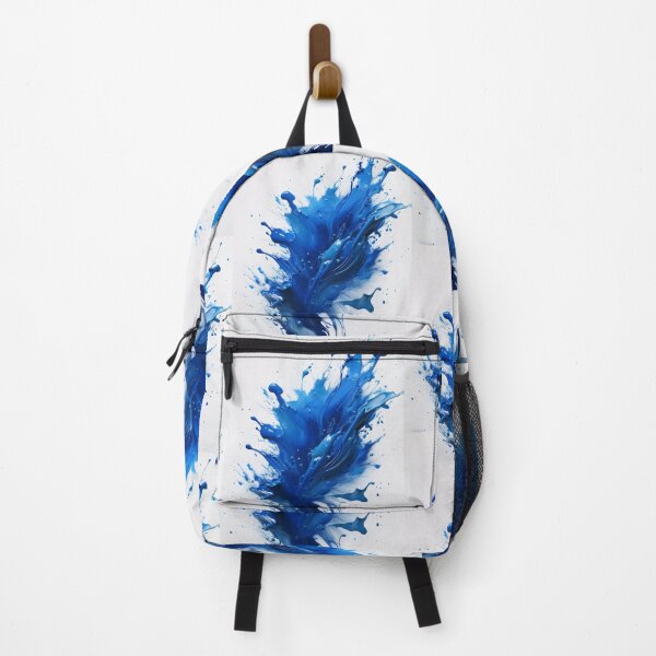 Item preview, Blue Ink Splatter Abstract – Creative Paint Motion Sticker designed and sold by Picmagico.