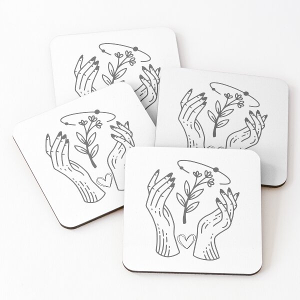 Item preview, Aesthetic Cosmic Hands and Flowers designed and sold by The Smartest Arts.