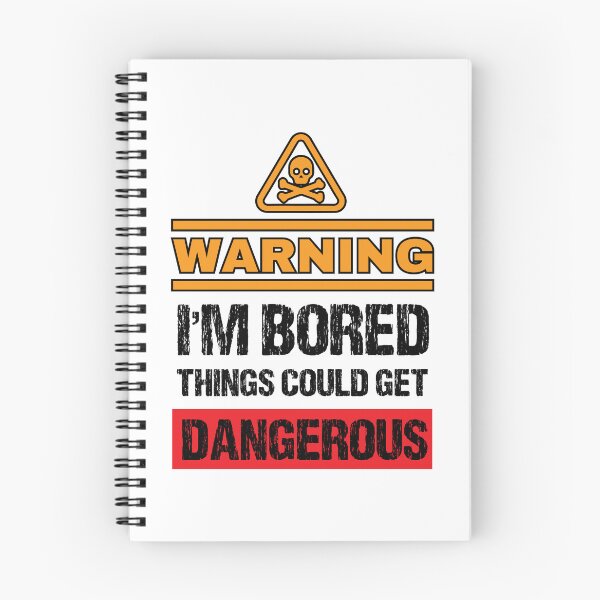 Item preview, Bored Caution Sign Joke - Funny Warning Sign Humor designed and sold by WIZECROW.