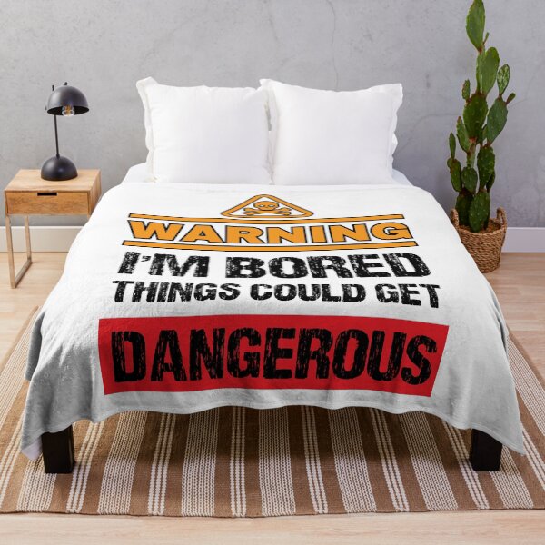 Item preview, Bored Caution Sign Joke - Funny Warning Sign Humor designed and sold by WIZECROW.