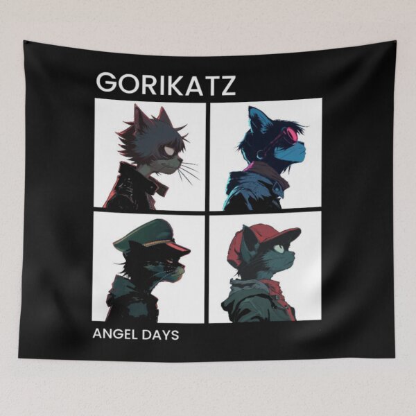 Item preview, Gorikatz Angel Days - Funny Alt Rock Cat Parody designed and sold by GenZFashion000.