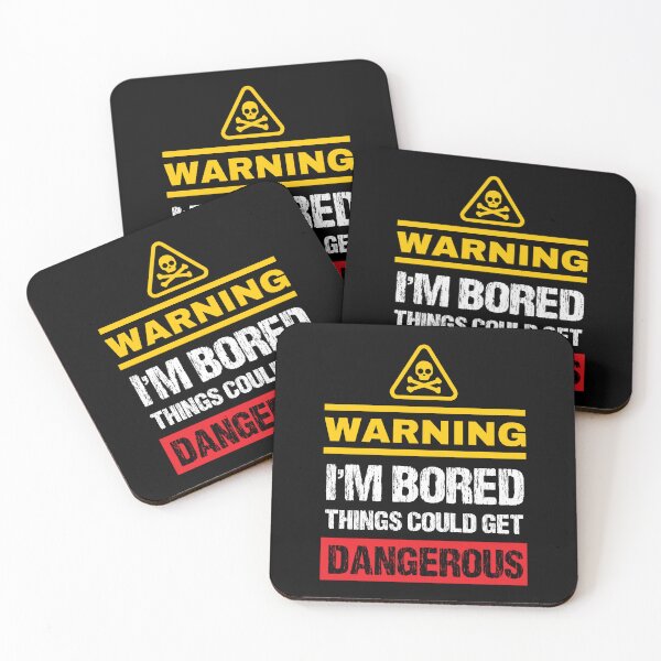 Item preview, Bored Caution Sign Joke - Funny Warning Sign Humor designed and sold by WIZECROW.