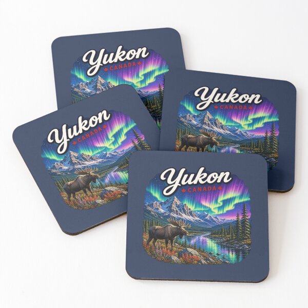 Item preview, Yukon, Canada - Moose Northern Lights designed and sold by Myra365Art.