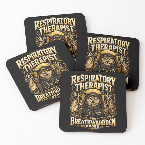 Item preview, Gothic Owl Respiratory Therapist The Breathwarden Order Dark Medical Fantasy Design designed and sold by ClinicalHubs.