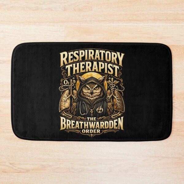Item preview, Gothic Owl Respiratory Therapist The Breathwarden Order Dark Medical Fantasy Design designed and sold by ClinicalHubs.