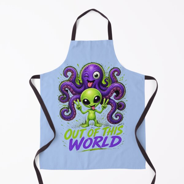 Item preview, Out Of This World – Funny Alien and Octopus Design designed and sold by Aimetoi.