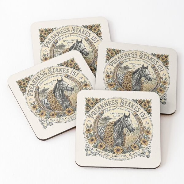 Item preview, Napoleon Solo Wins the 2026 Preakness Stakes 151 Horse Racing Design designed and sold by Ginny Luttrell.