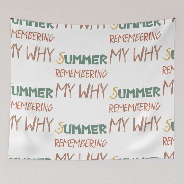 Item preview, Summer Remembering My Why Retro Aesthetic Quotes designed and sold by Kitishop.