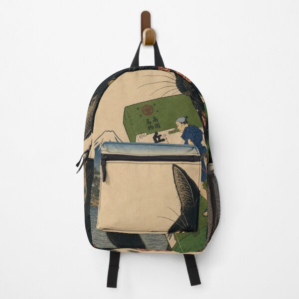 Item preview, Black Cat with Hyorokumochi – Ukiyo-e Spirit of Japan designed and sold by Komatoya.