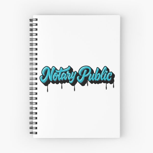 Item preview, Turquoise Script Notary Public Art designed and sold by NotaryLife.