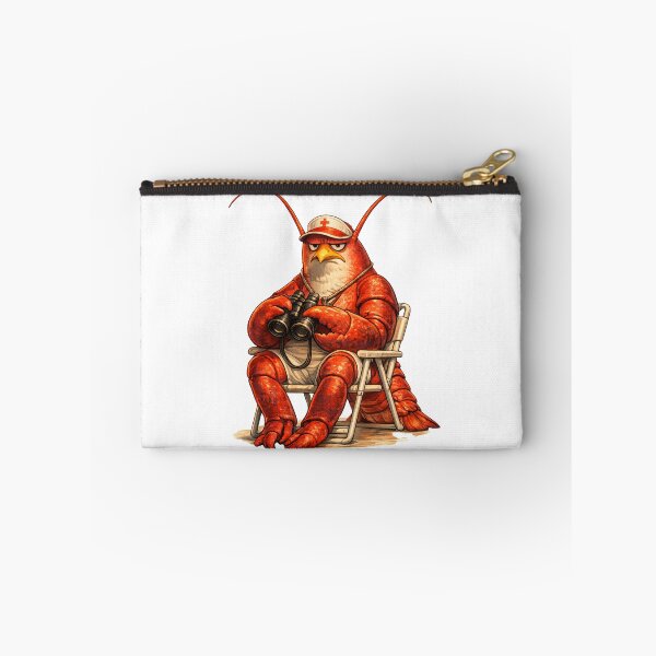 Item preview, Lobster Lifeguard Existential Crisis, Funny Coastal Burnout Animal Art designed and sold by ByAnad.