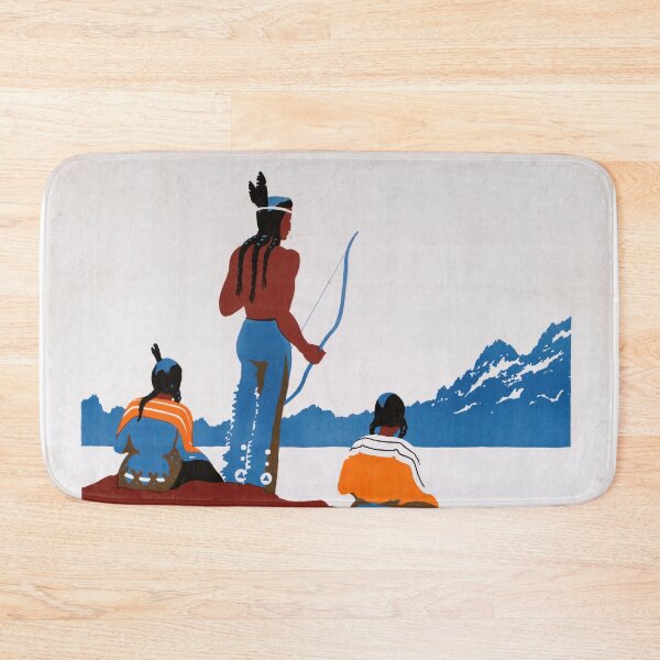 Item preview, Vintage National Parks Poster | Dorothy Waugh Art Deco Print | 1930s Native American Figures | WPA Era Wall Art | Art Deco Style designed and sold by artofuniverse.