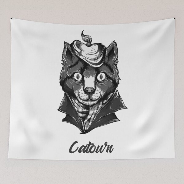 Item preview, Catour Dapper Cat - Retro Parisian Cat in a Beret designed and sold by GenZFashion000.