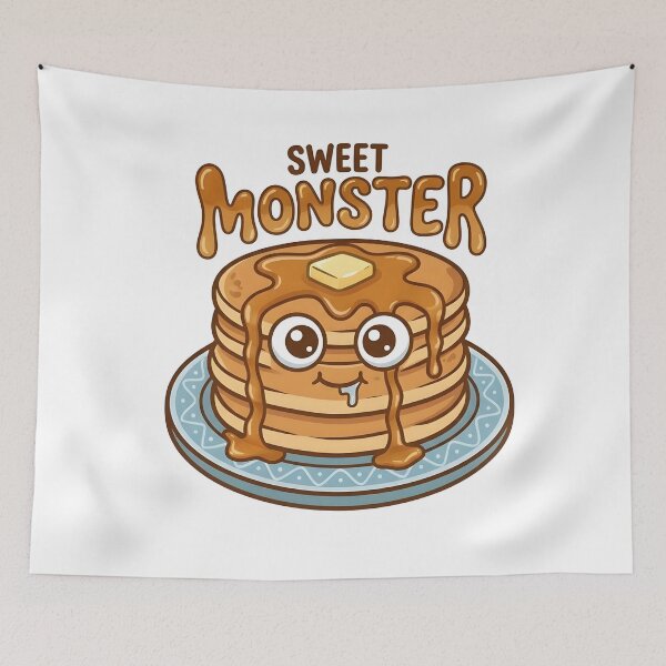 Item preview, sweet monster - adorable kawaii pancake breakfast style designed and sold by wingoo22.