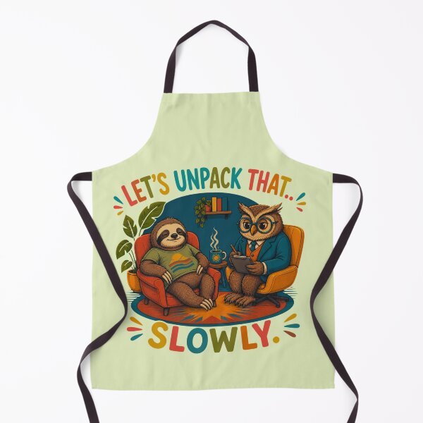 Item preview, Let’s Unpack That… Slowly – Funny Sloth Therapy T-Shirt designed and sold by Aimetoi.