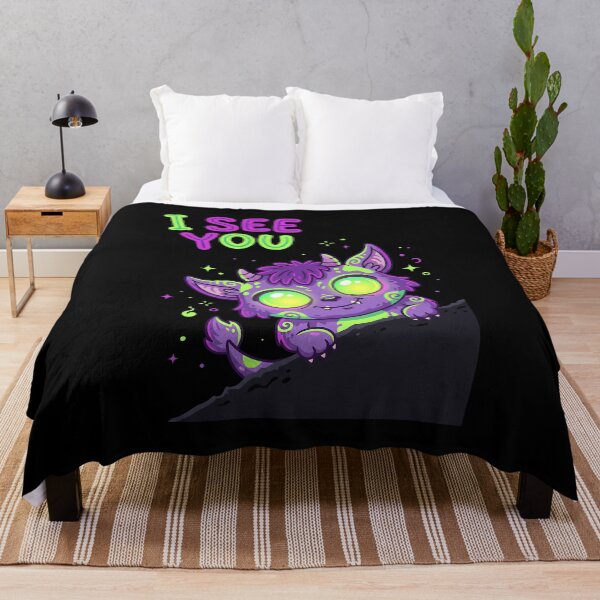 Item preview, Cute Spooky Monster Neon Pop Art Monster Illustration designed and sold by SplashTastic.