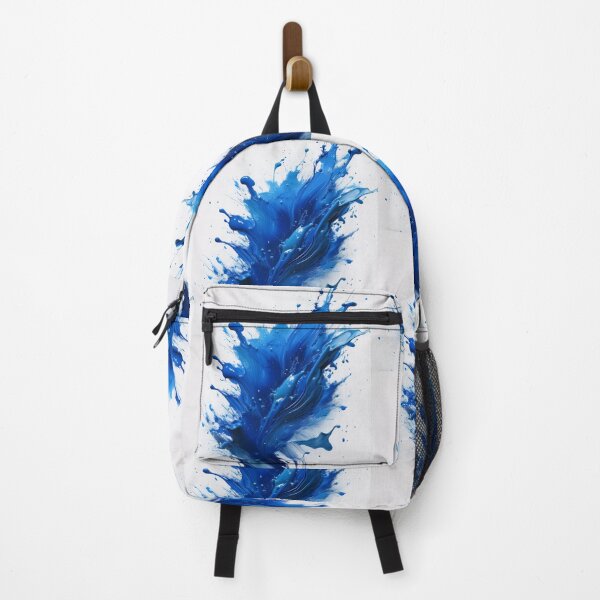 Item preview, Blue Paint Burst Abstract – Dynamic Liquid Motion Art Sticker designed and sold by Picmagico.