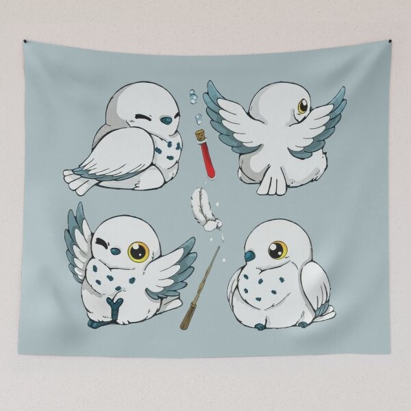 Item preview, cute n white owls designed and sold by homedeco12.