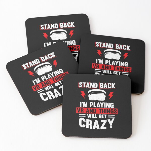 Item preview, Funny VR Gaming Quote With Crazy Headset Player Humor designed and sold by FGTV2021.
