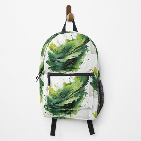 Item preview, Green Paint Flow Abstract – Dynamic Nature Motion Sticker designed and sold by Picmagico.
