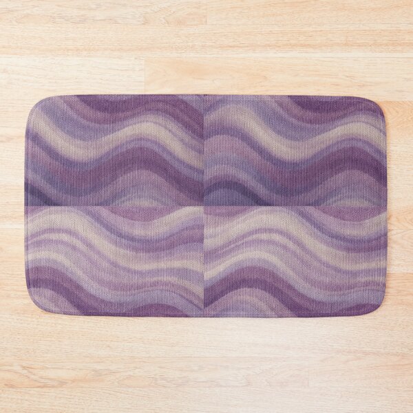 Item preview, Lavender Coastal Waves Knitted Textile Pattern designed and sold by frumixart.