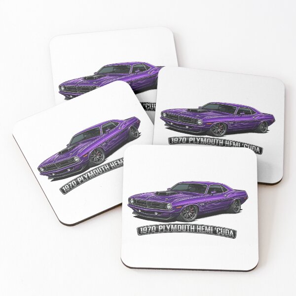 Item preview, 1970 Plymouth Hemi Cuda Classic Muscle Car Illustration designed and sold by SasquatchTrail.