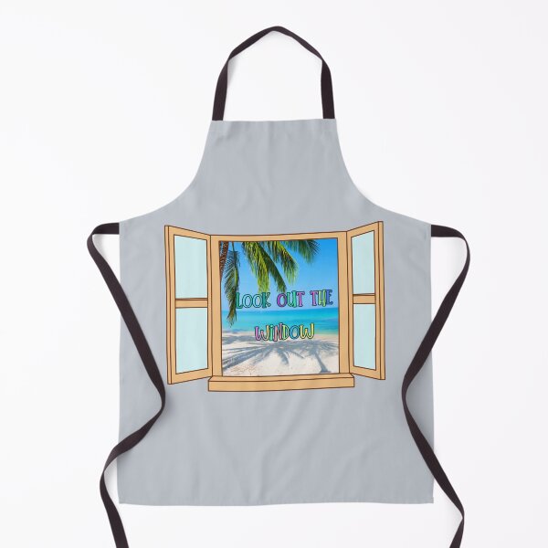 Item preview, Look Out The Window – Vibrant Beach View Illustration designed and sold by Aimetoi.