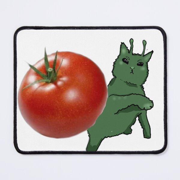 Item preview, Glorpy cat throwing tomato designed and sold by MysticRacoon6.
