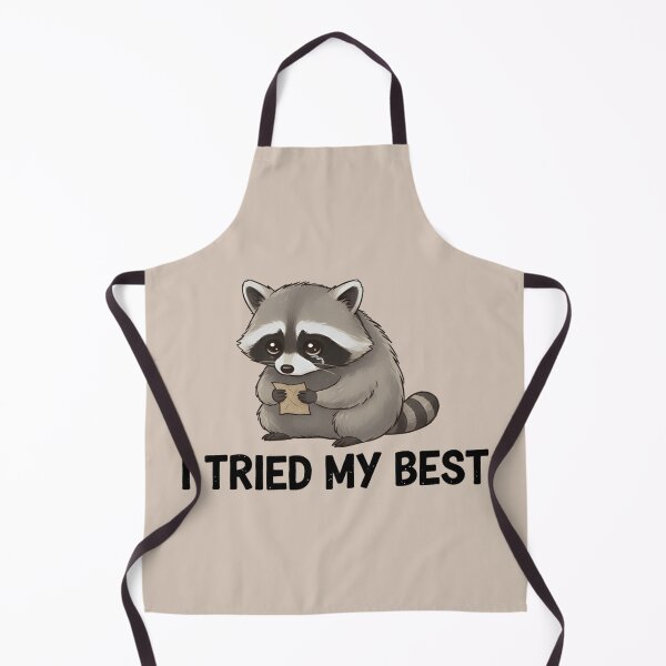 Item preview, I Tried My Best Raccoon Shirt – Sad Cute Meme Tee, Relatable Burnout Animal  designed and sold by ZyxDes.
