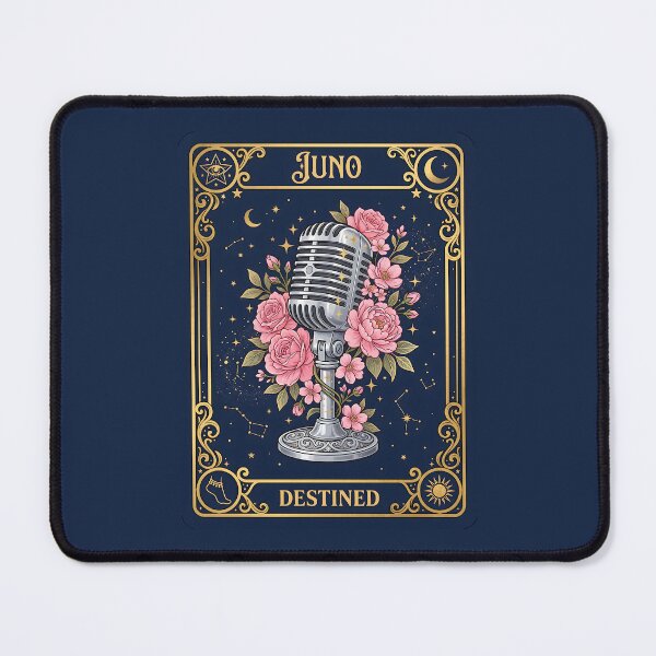 Item preview, Destined Juno Tarot Vintage Microphone Celestial Floral designed and sold by SplashTastic.