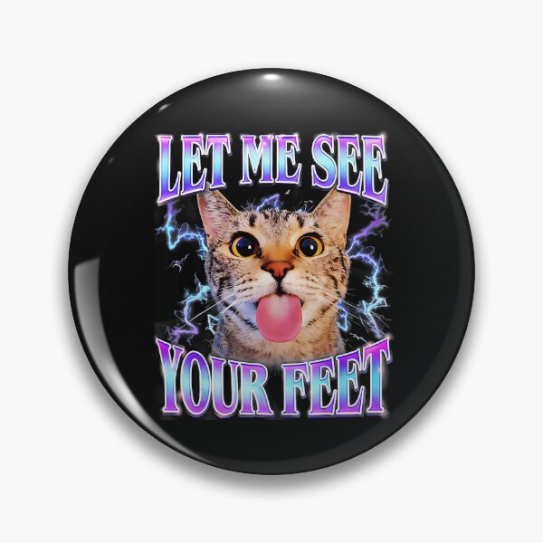 Item preview, Funny Wide Eyed Cat Meme With Chaotic Energy Typography designed and sold by Masonixem.