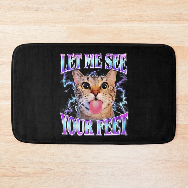 Item preview, Funny Wide Eyed Cat Meme With Chaotic Energy Typography designed and sold by Masonixem.