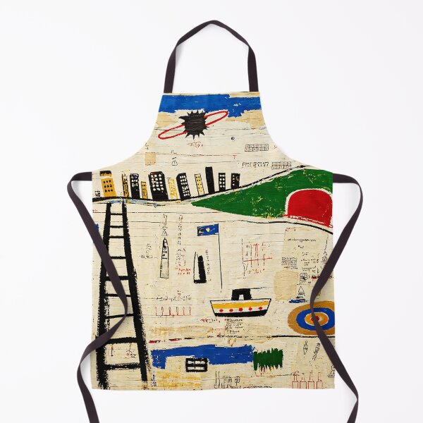 Item preview, Abstract Urban Collage Painting With Naive Cityscape and Cosmic Symbols designed and sold by Modaozushi216.