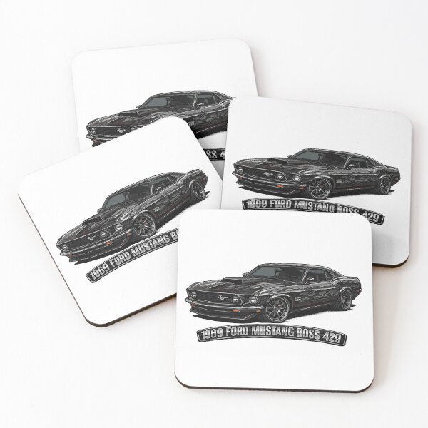 Item preview, 1969 Ford Mustang Boss 429 Classic Muscle Car Art designed and sold by SasquatchTrail.