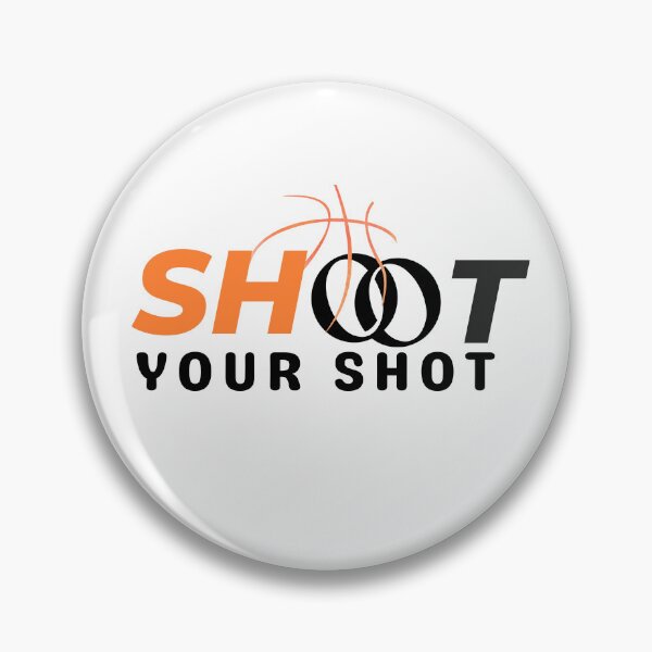 Item preview, Shoot Your Shot Basketball Hoop Typography Design designed and sold by LoudVictory.