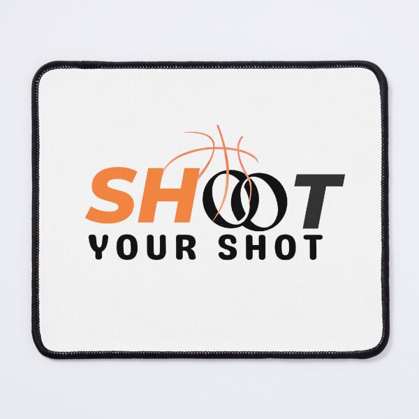 Item preview, Shoot Your Shot Basketball Hoop Typography Design designed and sold by LoudVictory.