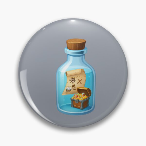 Item preview, Treasure In A Bottle – Pirate Map Adventure Illustration designed and sold by Aimetoi.