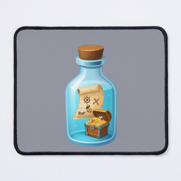 Item preview, Treasure In A Bottle – Pirate Map Adventure Illustration designed and sold by Aimetoi.