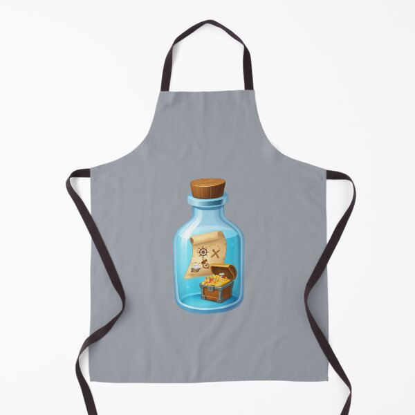 Item preview, Treasure In A Bottle – Pirate Map Adventure Illustration designed and sold by Aimetoi.