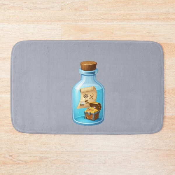Item preview, Treasure In A Bottle – Pirate Map Adventure Illustration designed and sold by Aimetoi.