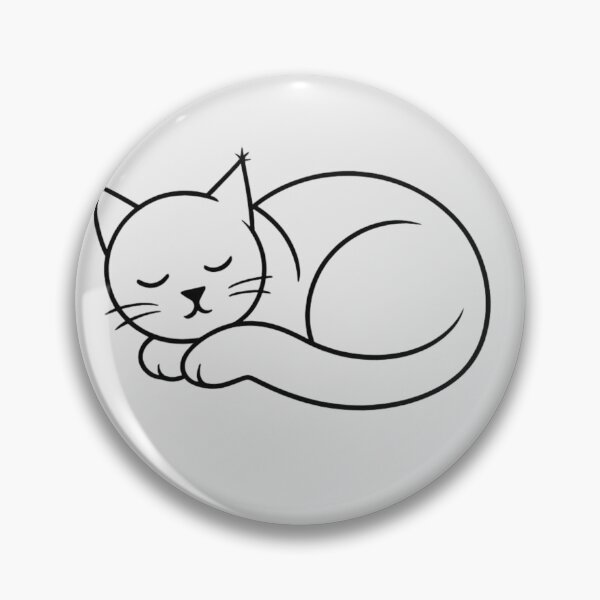 Item preview, Zen Sleeping Cat Minimalist Line Art Journal designed and sold by tineldesign.