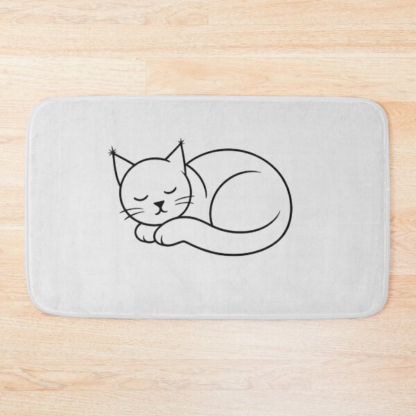 Item preview, Zen Sleeping Cat Minimalist Line Art Journal designed and sold by tineldesign.