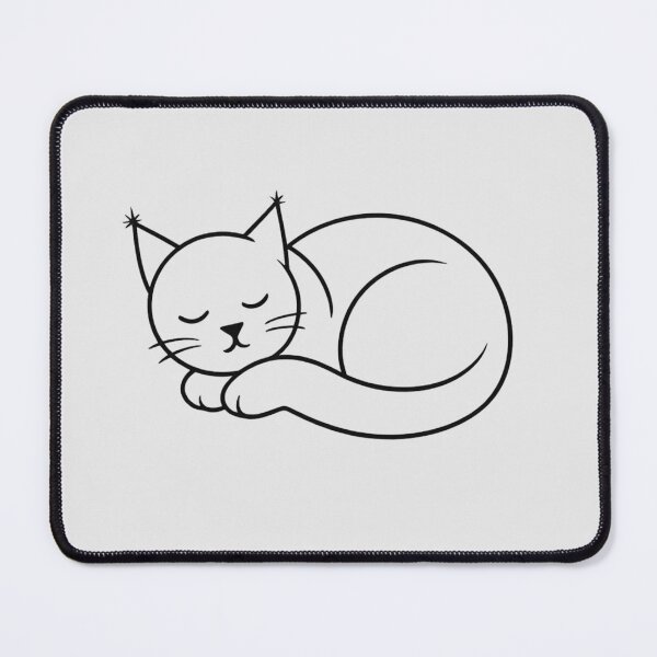 Item preview, Zen Sleeping Cat Minimalist Line Art Journal designed and sold by tineldesign.